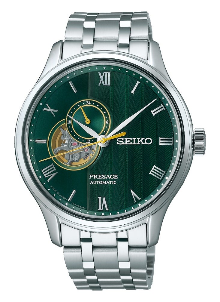 Seiko - ​Seiko Presage SSA463J1 New Japanese Zen Garden Green Automatic Men's Watch with Open-Heart Dial​ - Image 1