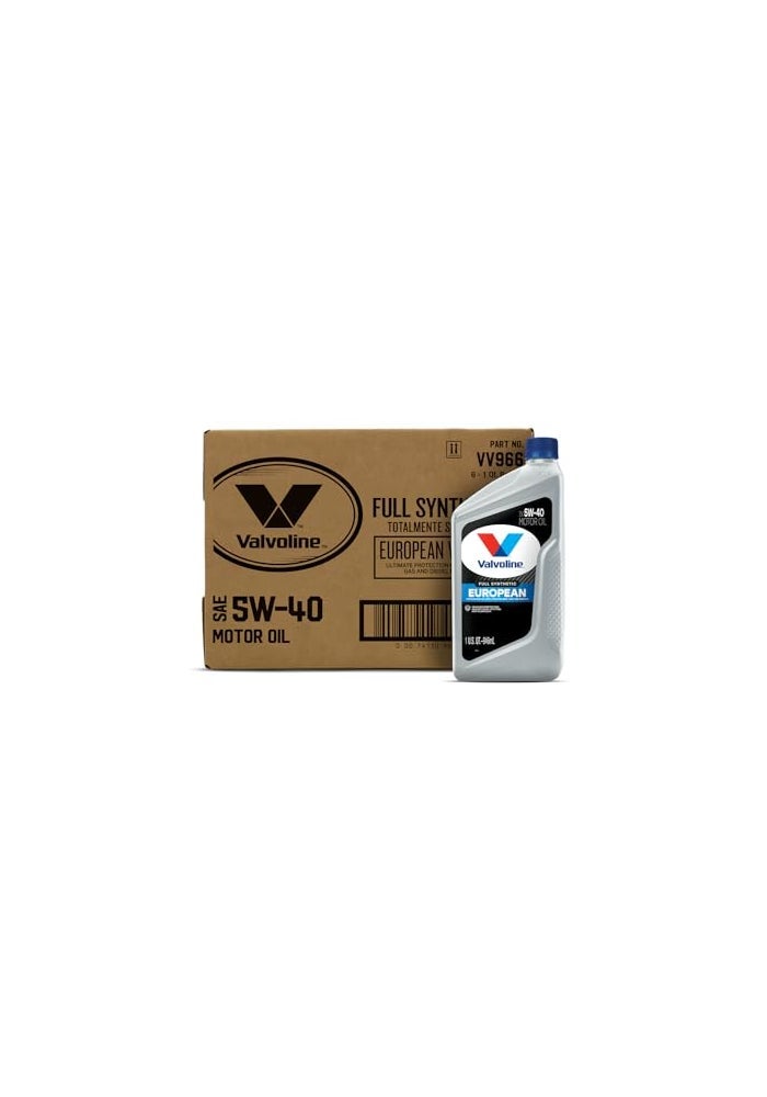 Valvoline VV966CS 5W40 MST SynPower Full Synthetic Motor Oil 1qt Case of 6 VV9666PK - Image 1