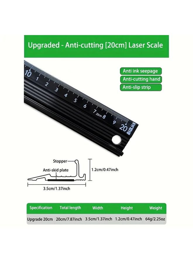 1pcs High Quality Aluminum Alloy Anti Cut Hand Square Non Slip Industrial Measurement Tool - Image 1