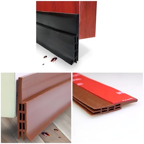 Volo Air Gap Waterproof Gel Self-Adhesive Rubber Window/Door Shield Weather-Strip Tape for Cockroach Insect Bugs Stopper - Image 5