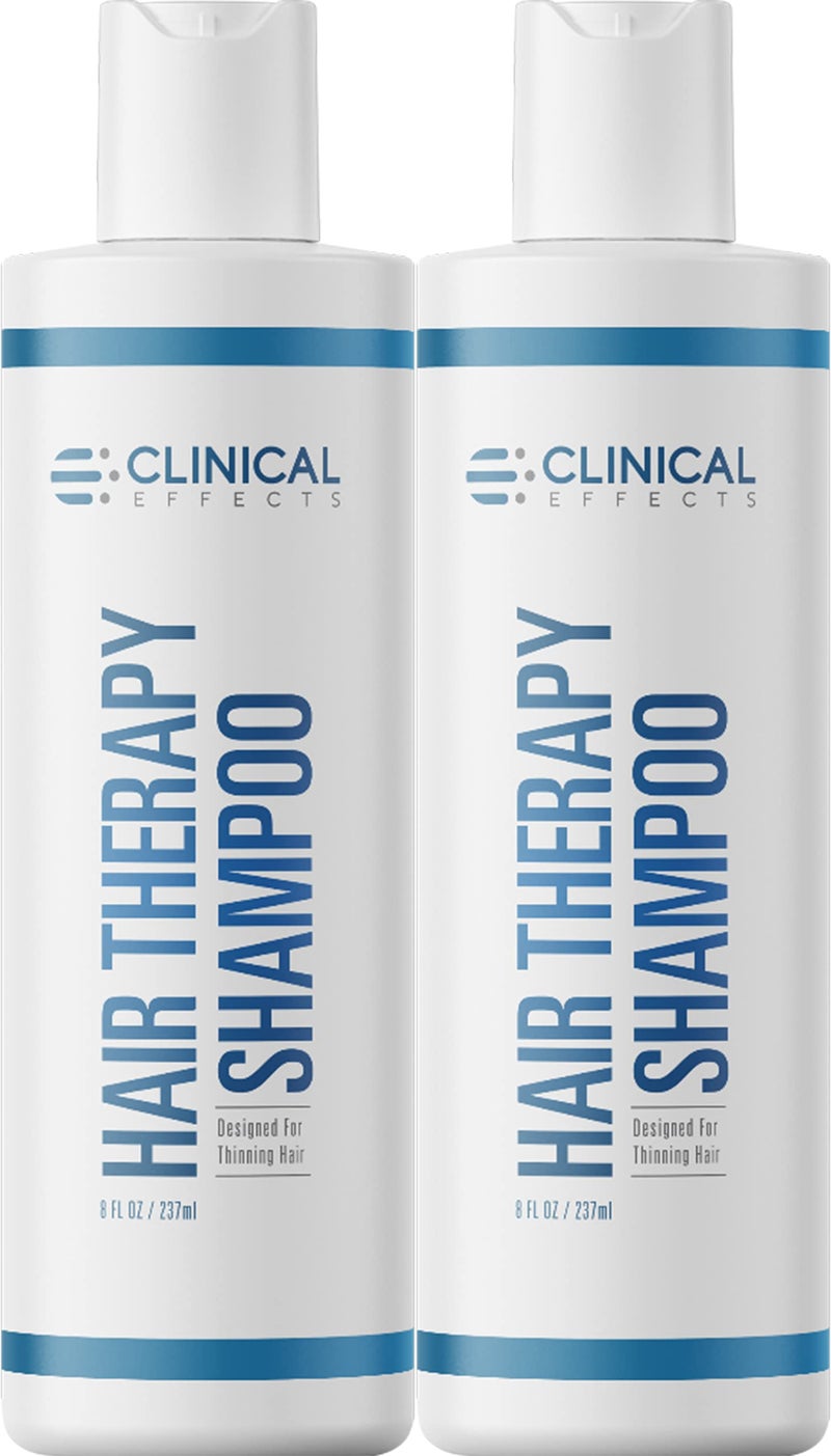 Clinical Effects Hair Therapy Shampoo â€“ Biotin Shampoo with Anagain and Baicapil - Supports Hair Growth for Women and Men - Made in the USA - 2 Bottles - Image 1