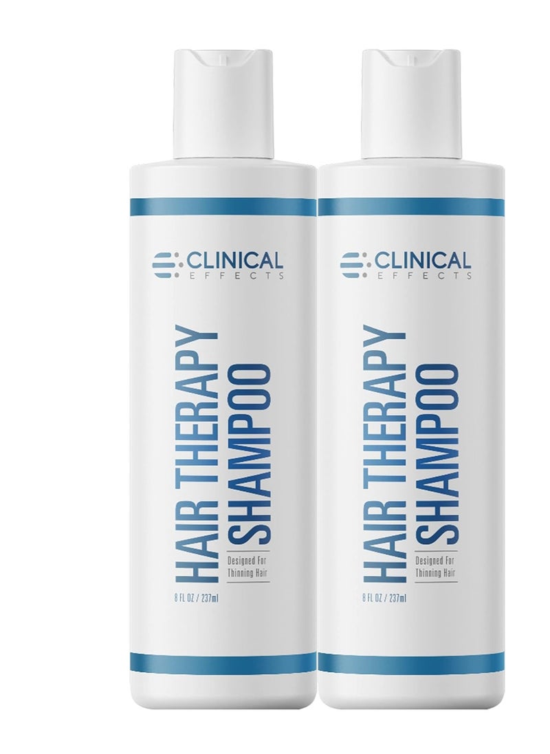 Clinical Effects Clinical Effects Hair Therapy Shampoo – Biotin Shampoo with Anagain and Baicapil - Supports Hair Growth for Women and Men - Made in the USA - 2 Bottles  - Image 1