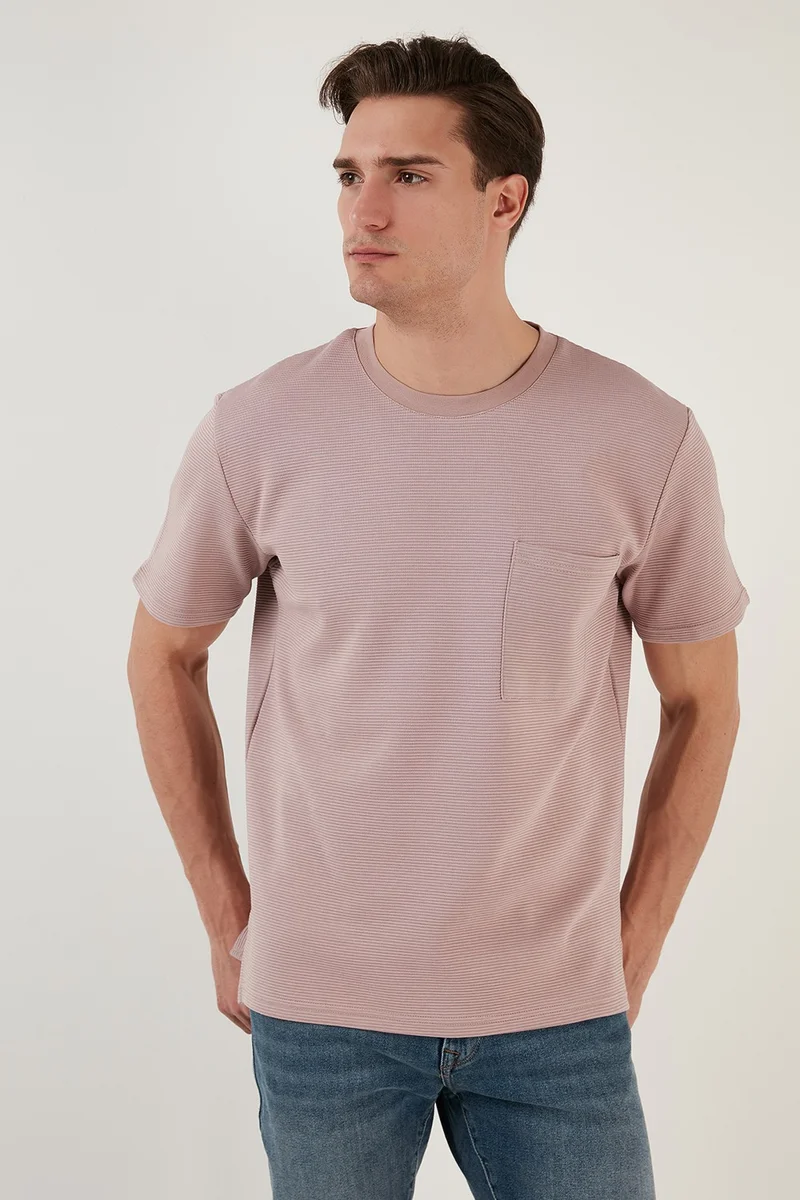 بوراتي Crew Neck Single Pocket Cotton Oversize T Shirt Men's T Shirt 5902305