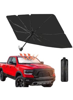 PADOM Padom Car Windshield Sun Shade Umbrella, Foldable Car Sun Shade Windshield, Fit Sedan SUV Pickup Truck Most Vehicles Car Window Shades, Front Windshield Sunshade for car Accessories (50"*26")  - Image 1