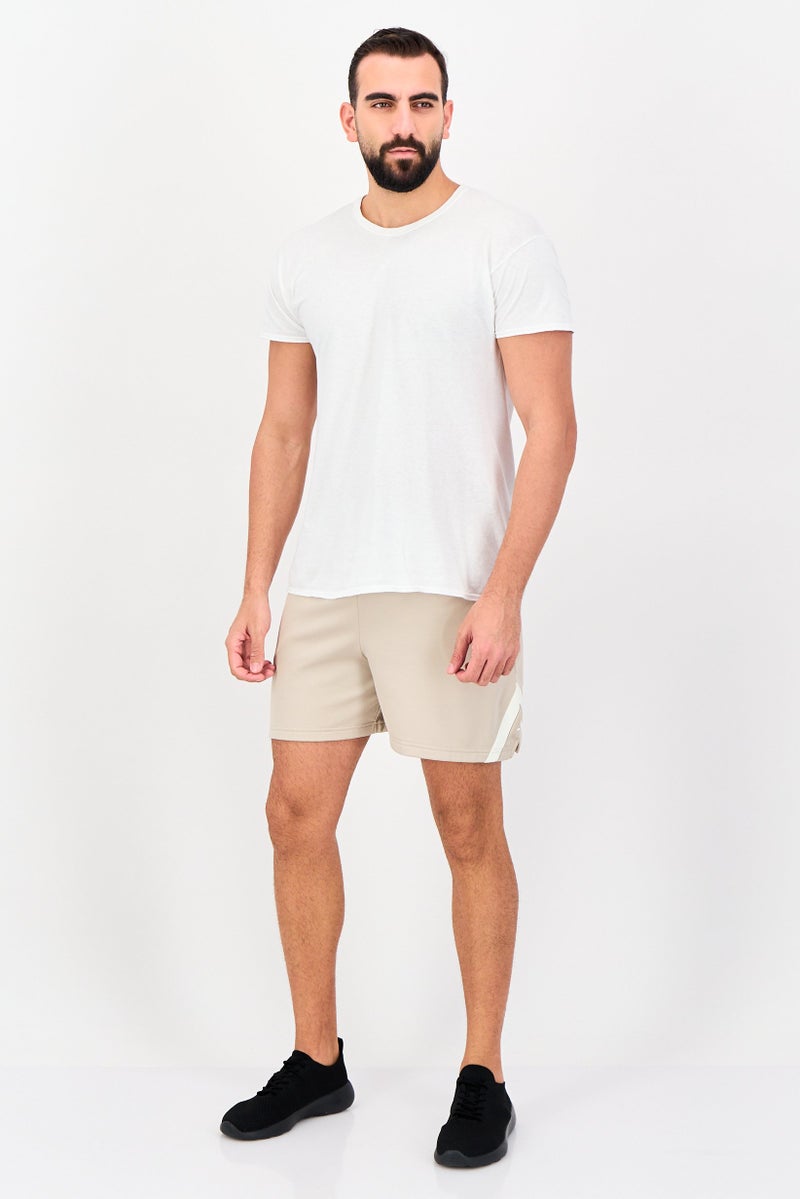 Adidas Men Sportswear Fit 5 Inseam Basketball Shorts, Dark Beige - Image 2