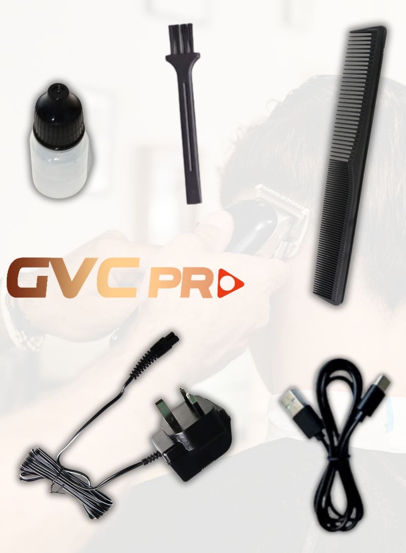 GVC Pro Professional Men's Hair Clipper – Flexible Charging, Adjustable Temperature, and Perfect Zero-Degree Shave - Image 2