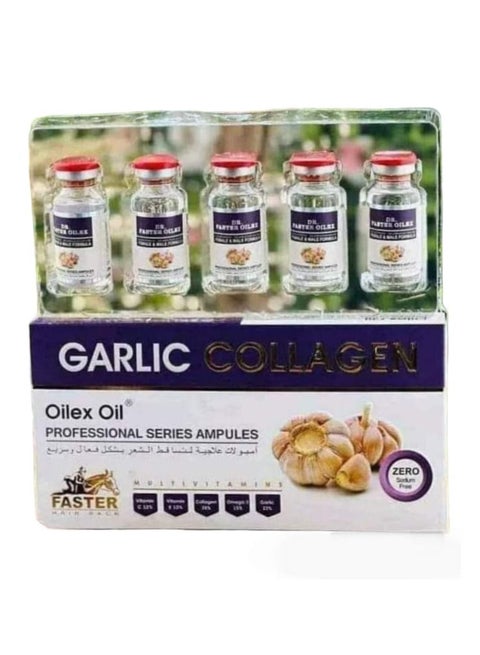 Garlic ampoules for the treatment of hair loss and full capillaries, 5 Amp, ampoules of 10 ml