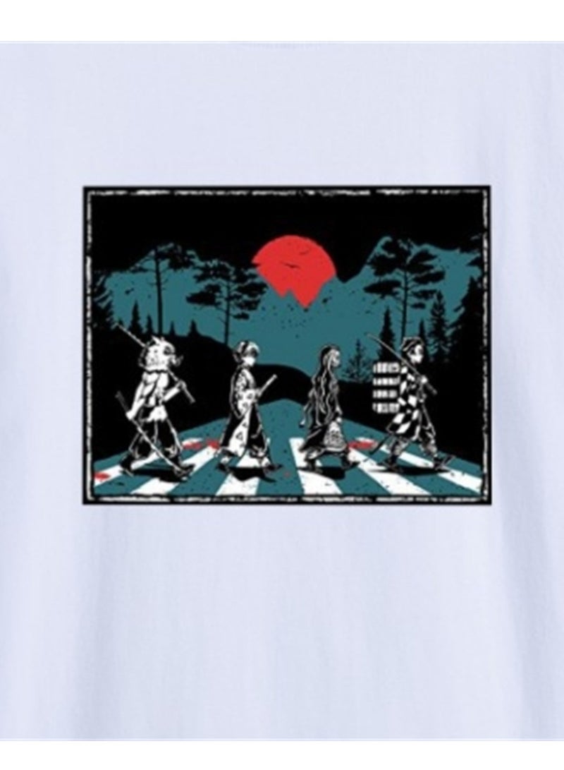 Demon Slayer anime men's and women's casual sports short-sleeved T-shirts - Image 3