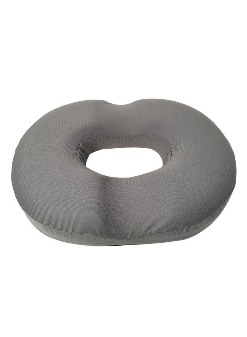 3XR Premium Donut Cushion. Memory Foam Pillow. High-quality Donut Pillow Seat Cushion for Car Chair Home and Office .  1 Pcs - Grey - Image 2