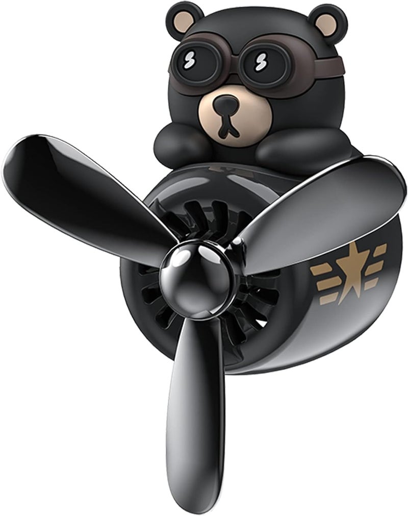 SWIUKPHE Car Perfume, Car Fragrance Holder, Funny Car Air Freshener, Bear Pilot Car Air Fresheners Automotive Air Outlet Creative Car Perfume Fragrance - Image 1