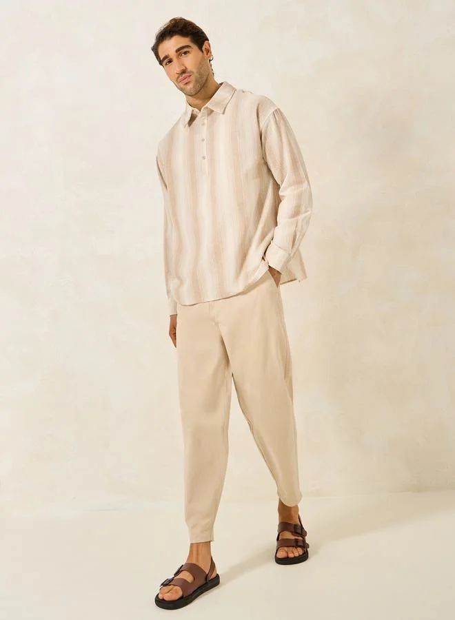 Styli Balloon Fit Stretch Twill Chino Pants