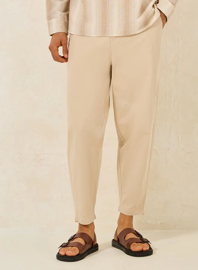 Styli Balloon Fit Stretch Twill Chino Pants
