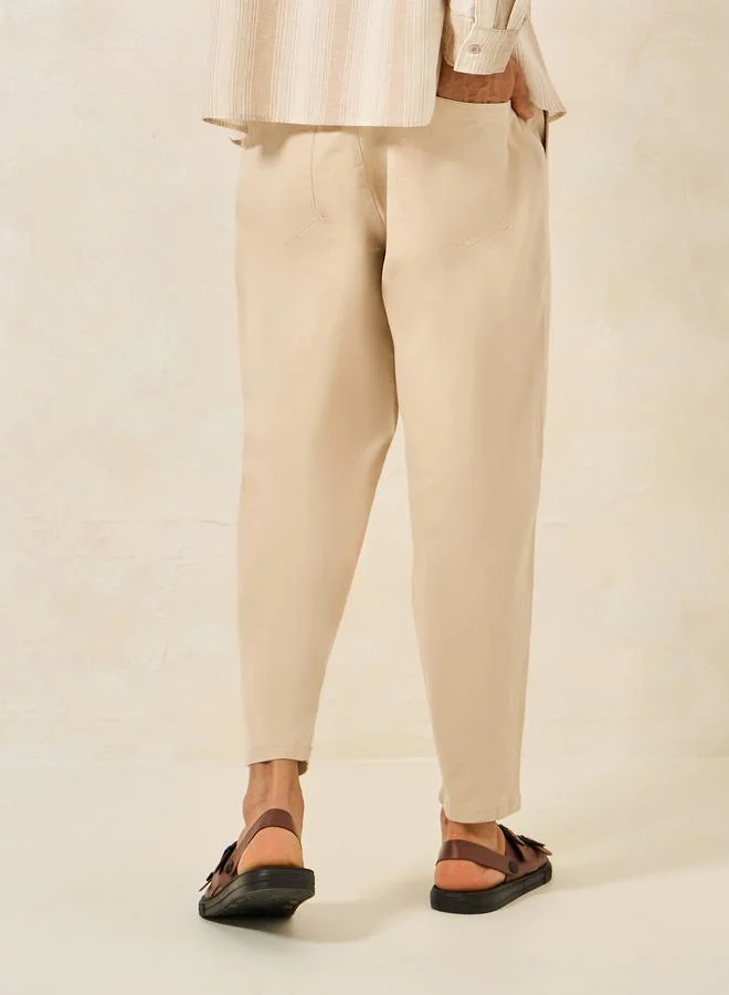 Styli Balloon Fit Stretch Twill Chino Pants