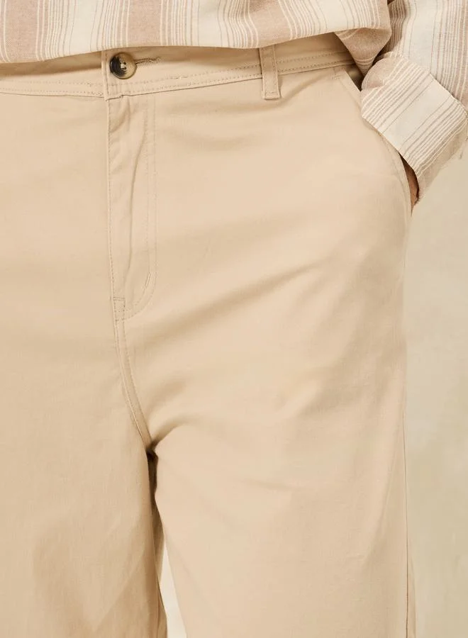 Styli Balloon Fit Stretch Twill Chino Pants