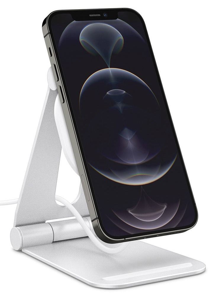 Spigen - Mag Fit Aluminum Adjustable MagSafe Charger Pad Stand For Apple iPhone 12/12 Mini/12 Pro/12 Pro Max - Image 1