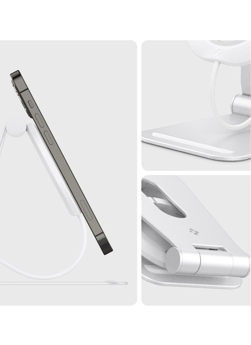 Spigen - Mag Fit Aluminum Adjustable MagSafe Charger Pad Stand For Apple iPhone 12/12 Mini/12 Pro/12 Pro Max - Image 1