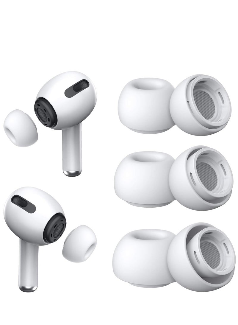erorex 3 Pairs Replacement Ear Tips For Air Pods Pro And Air Pods Pro 2Nd Generation With Noise Reduction Hole Silicone Ear Tips For Air Pods Pro With Portable Storage Box And Fit In The Charging Case S M L - Image 1