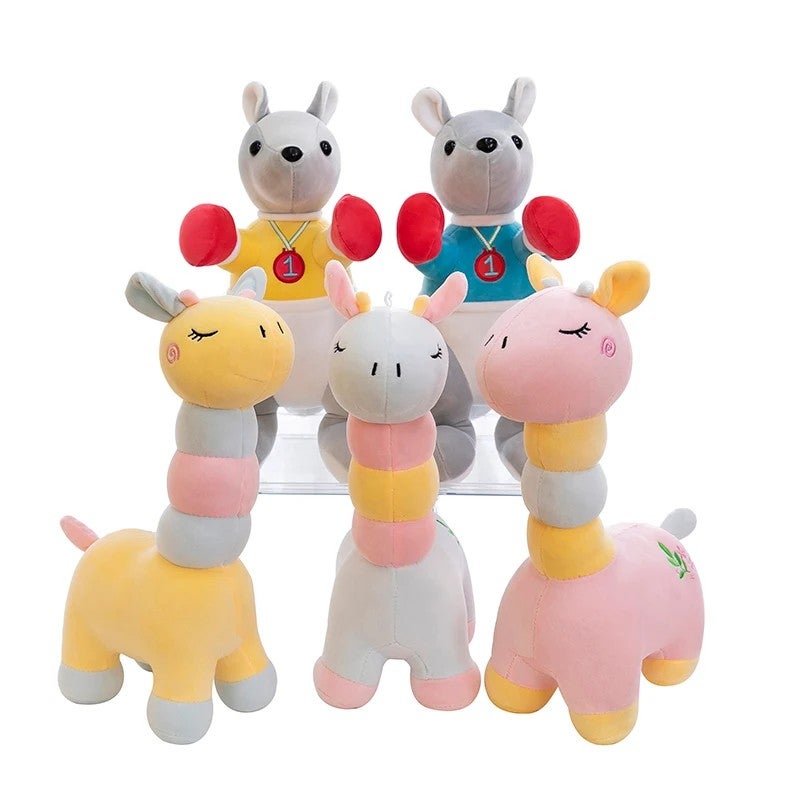 Y&D Zoo PP Cotton Durable Plush Toy Cute Animal Cartoon Embroidery Soft and Fun Weighted Stuffed Toy for Birthday izable - Image 2