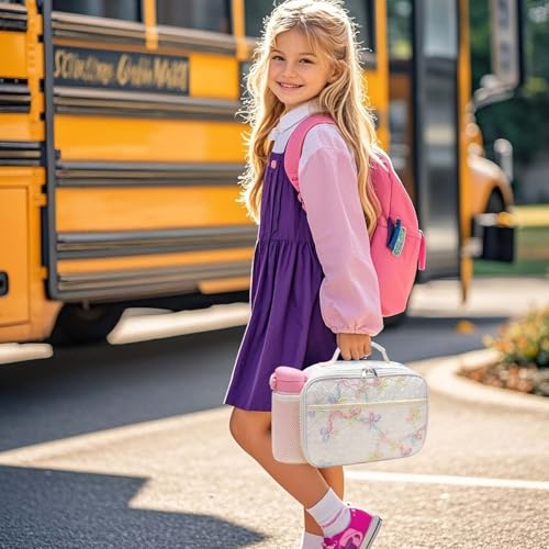 RHCPFOVR Kids Lunch Bag - Insulated Lunch Box for Boys Girls,Washable Lunch Bag and Reusable Toddler Leak-proof Lunchbox for School and Daycare - Image 2