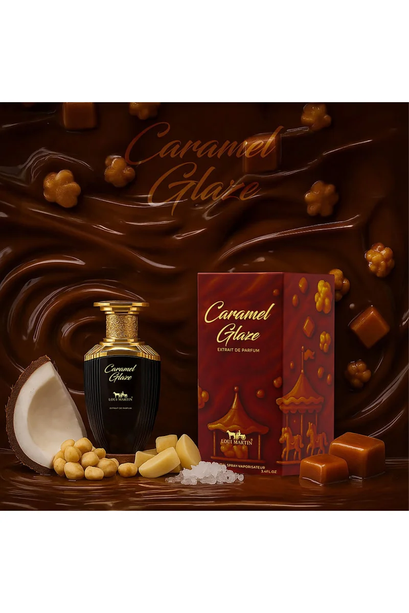 لوي مارتن Caramel Glaze Extrait de Parfum 100ml – Vanilla Caramel, Macadamia & White Chocolate | Unisex