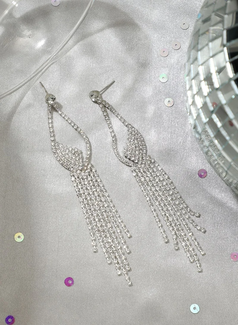 SOHI Gold Plated Designer Stone Party Drop Earring For Women