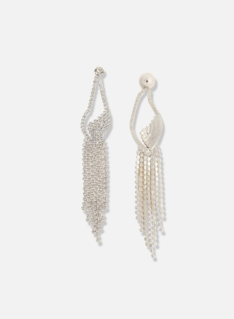 SOHI Gold Plated Designer Stone Party Drop Earring For Women
