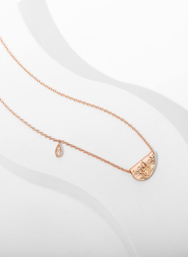 PAVOI 14K Gold Plated Engraved Coin Pendant Necklaces for Women | Byzantine Coin Pendants | Bohemian Necklace, 15mm x 10mm, White Gold, coin - Image 5