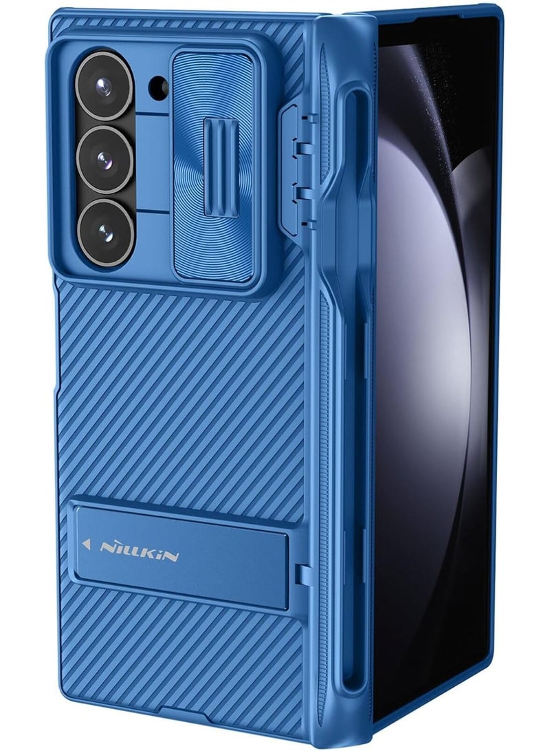 Nillkin CamShield Fold Case with Pen Holder & Stand for Samsung Galaxy Z Fold 6 5G| Stylish Protection & Convenient Stand - Blue - Image 1
