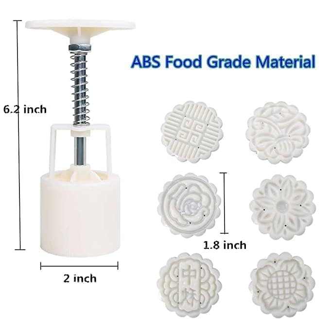 Cheet enterprise Cheet enterprise Fondant Decorative 6pcs Punch Set Food Mould Tool Cookie Presser Fondant Punch Thickness Adjustable Baking Accessories Kitchen Tools Hand Press Mould Deco1Pcs  - Image 3