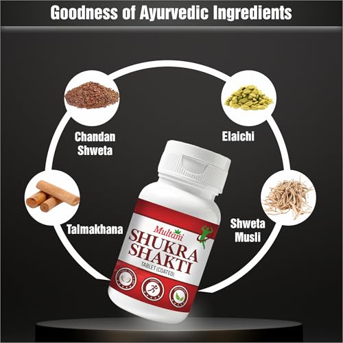 Multani Shukra Shakti Ayurvedic Capsules | For General Overall Health - 60 Tablets - Image 4