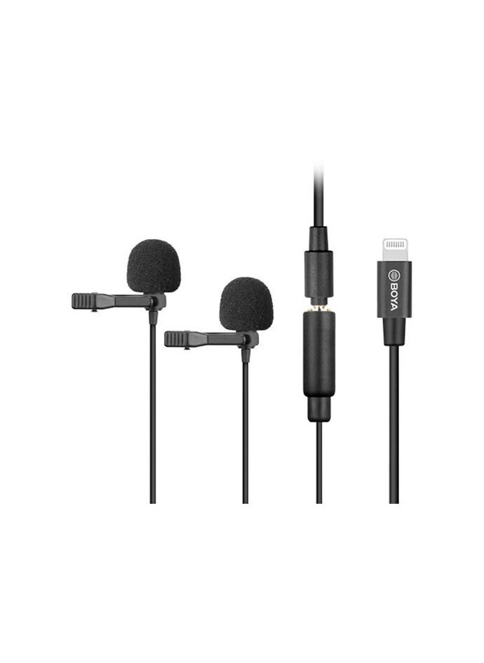 BOYA BOYA BY-M2D Digital Dual Omnidirectional Lavalier Microphones with Detachable Lightning Cable (iOS) with 2 years warranty - official distributor  - Image 2