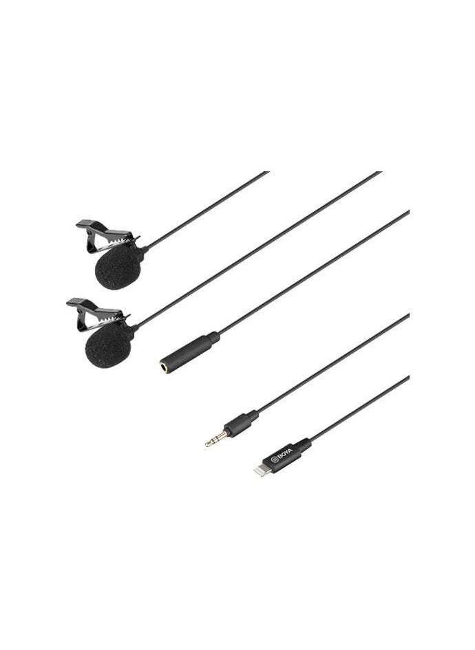 BOYA BOYA BY-M2D Digital Dual Omnidirectional Lavalier Microphones with Detachable Lightning Cable (iOS) with 2 years warranty - official distributor  - Image 3