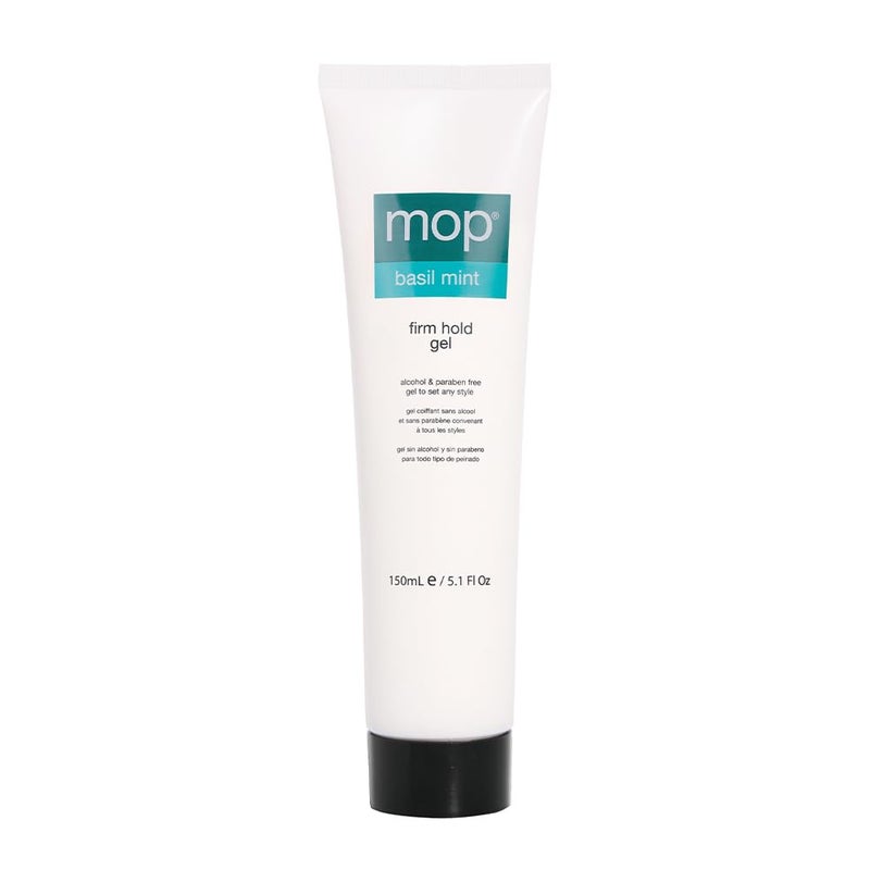 MOP Basil Mint Firm Hold Gel, 5.1 Fl Oz., Tame Fly-A-Ways, Flake Free, Humidity Resistant - Alcohol & Paraben Free - Image 1