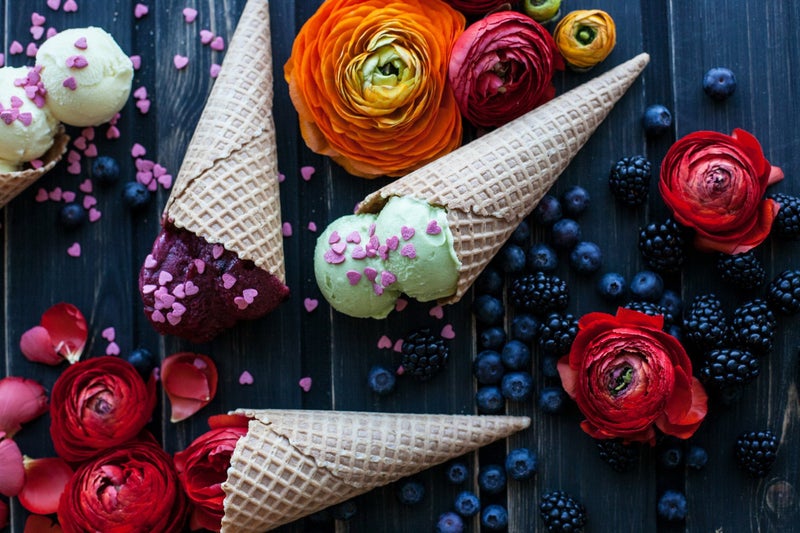 5 Ace Ice Cream Wall Poster|Food Poster|Kitchen decor Poster|size:12x18 inch,multicolor - Image 1