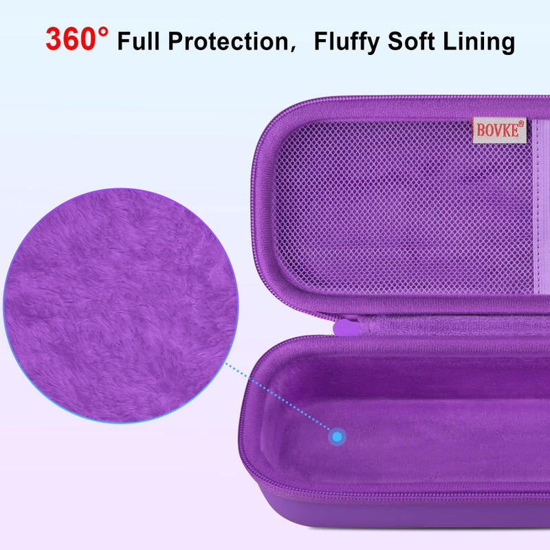 BOVKE Stethoscope Case for 3M Littmann Classic III, Lightweight II S.E, MDF Acoustica Deluxe Stethoscopes - Extra Room for Medical Bandage Scissors EMT Trauma Shear and LED Penlights, Dark Purple - Image 3