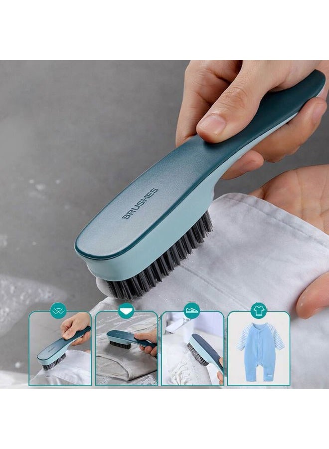 Selaurel Laundry Scrub Brush 2 Pack Soft Bristle Brush Shoe Cleaning Brush for Stains Clothes Scrubbing Brush Household Cleaning Tool for Bathroom Countertops Bathtubs (Blue) - Image 4