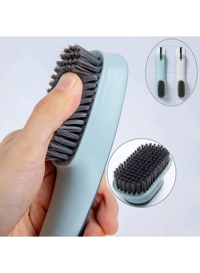 Selaurel Laundry Scrub Brush 2 Pack Soft Bristle Brush Shoe Cleaning Brush for Stains Clothes Scrubbing Brush Household Cleaning Tool for Bathroom Countertops Bathtubs (Blue) - Image 5