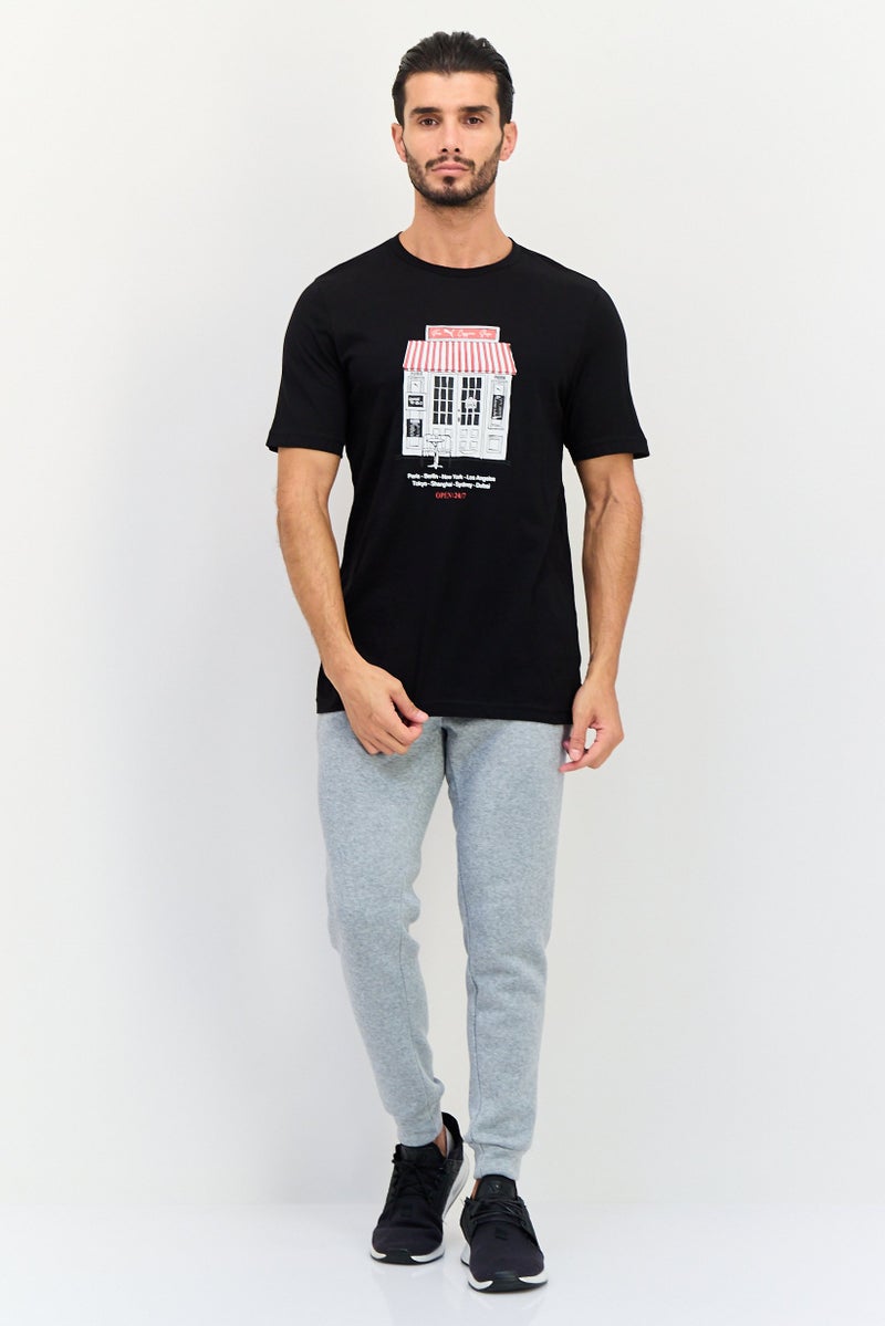 PUMA Men Sportswear Fit Short Sleeve Outdoor T-Shirt, Black - Image 4