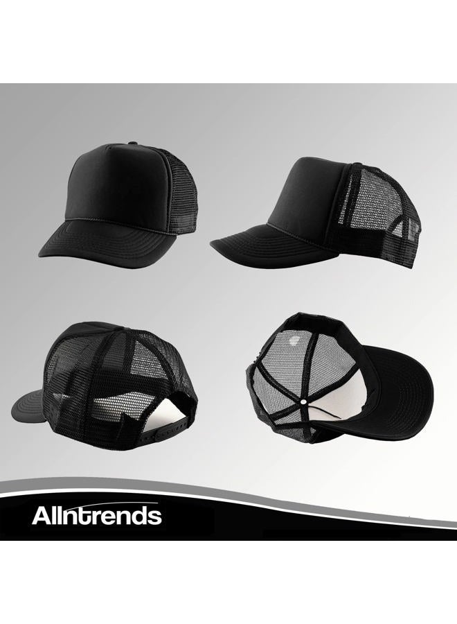 ALLNTRENDS Adult Trucker Hat Smiley Face Embroidered Baseball Cap Adjustable Snapback, Neon Pink, One size - Image 5