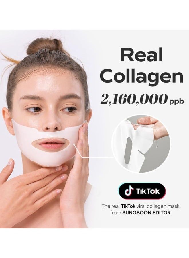 SUNGBOON EDITOR Deep Collagen Power Boosting Mask 37g 1.30oz x 4ea, Korean Skincare - Image 3