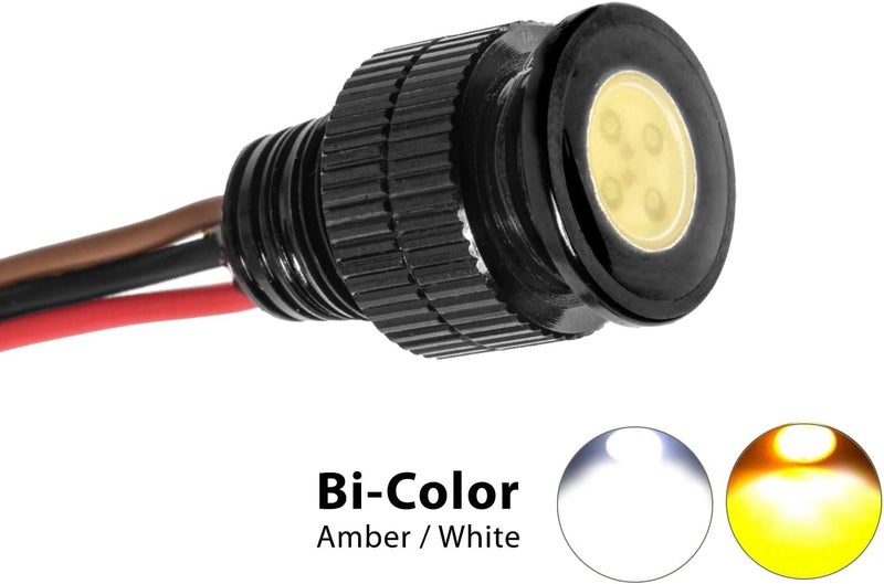 Oznium Bi-Color Amber/White LED Light Bolt - Image 4