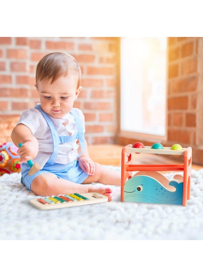 B. toys- Xylo-Pound Whale- Musical Instrument - Wooden Hammer & Balls - Developmental Toy for Toddlers - 1 Year + - Image 2