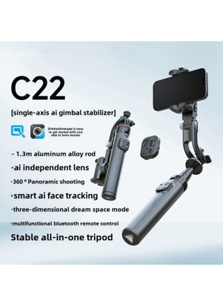 Mobile Phone Single Axis Stabilizer C22 Intelligent AI Face Tracking Handheld Live Shooting Anti-shake Pan/tilt Bracket-Colour:C22 [black] Single-axis Ai Gimbal Stabilizer - pzsku/Z78772ECF98C6BB353198Z/45/1746201958/21621af2-acf1-4c58-89a3-31c038494fe1