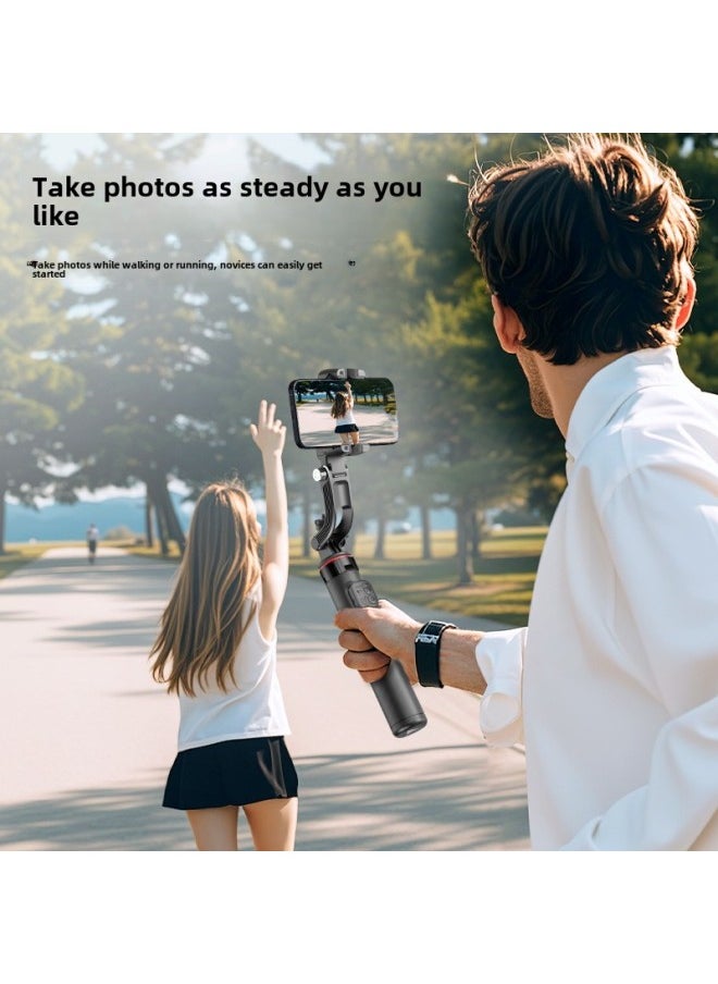 Mobile Phone Single Axis Stabilizer C22 Intelligent AI Face Tracking Handheld Live Shooting Anti-shake Pan/tilt Bracket-Colour:C22 [black] Single-axis Ai Gimbal Stabilizer