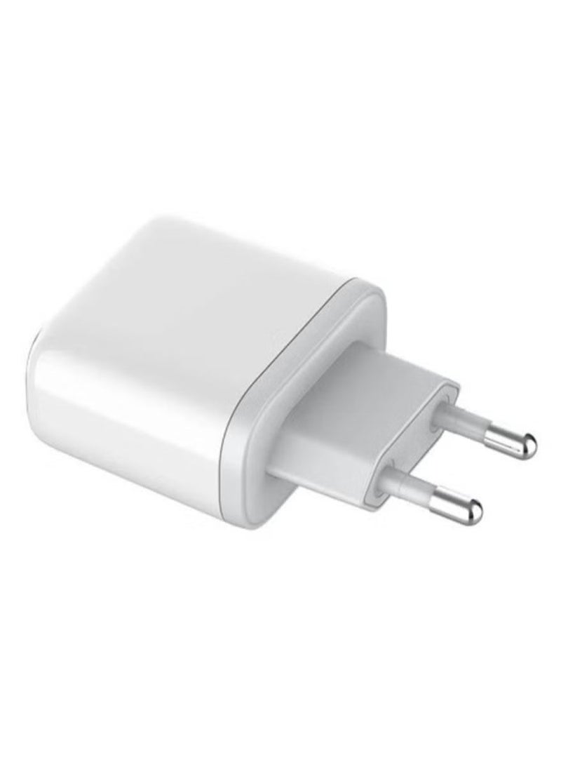 JAJEEK A2528C 2xUSB-C Wall Charger 35W + USB-C to USB-C Cable – Fast Charging for Smartphones, Laptops, and Tablets, Compact Power Adapter for Home & Office Use - Image 2