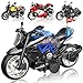 MQDMINI 4Pack PullBack Motorcycle Toys Friction Powered Kids Toy Cars with Lights Sounds Automatic Drive for Boys Girls Aged 312 - Image 2
