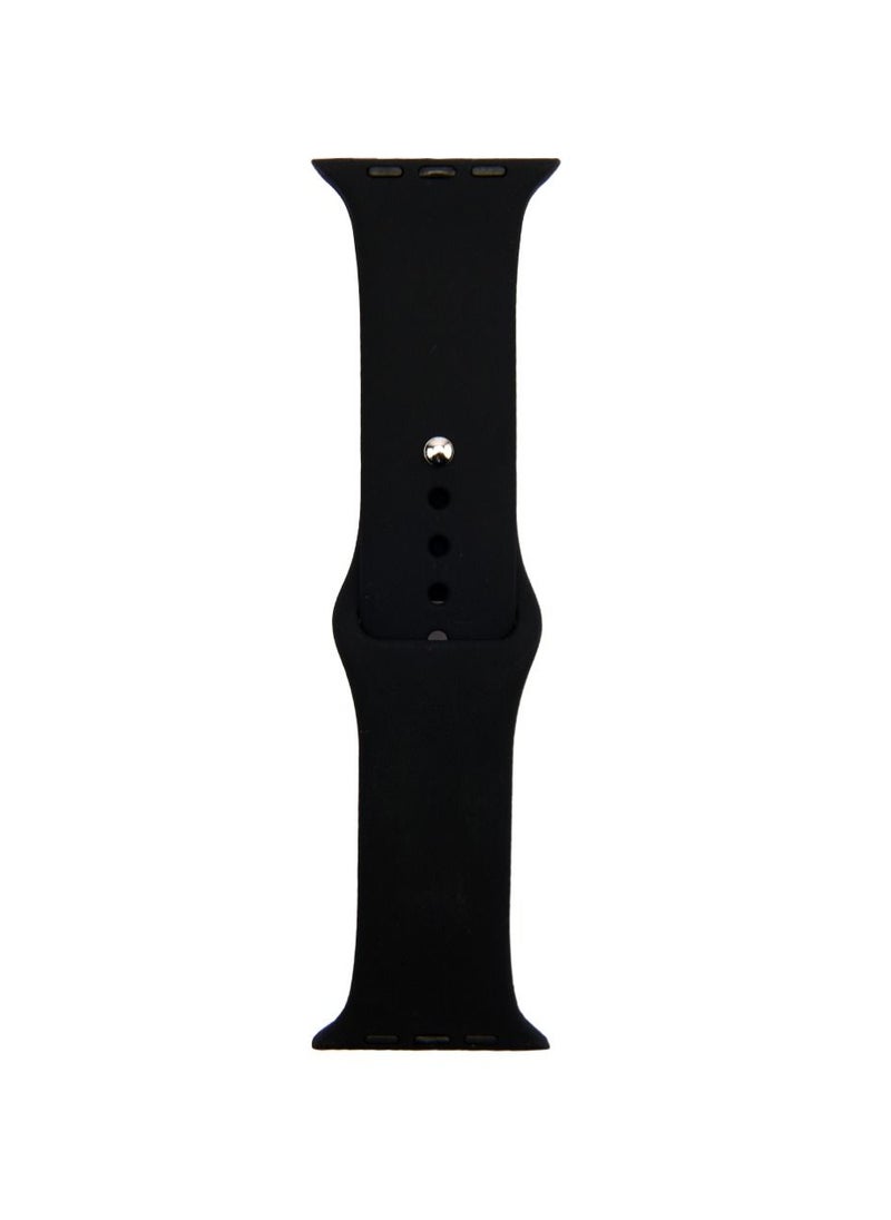 Generic - Apple Watch Band 45mm Soft Silicone Sport Band Replacement Wrist Strap Compatible for iWatch Apple Watch Series 7 Nike+,Sport,Edition - Image 1