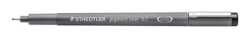 STAEDTLER Pigment Liner, Fineliner Pen For Drawing, Drafting, Journaling.7mm, Black, 308 07-9, Pack of 10 - Image 2