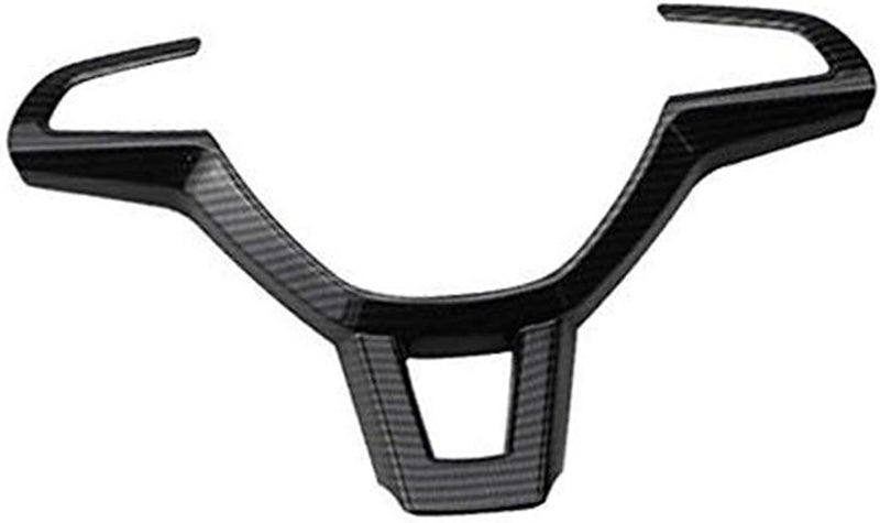 QASULER Carbon Black Steering Wheel Cover Trim - Image 1