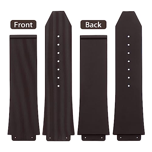 SANDEIN 25mm Watch Band Compatible with 25x19x22mm Soft Silicone Rubber Replacement Watch Straps - Image 3